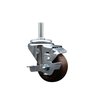 Service Caster 3 Inch High Temp Glass Filled Nylon 34 Inch Threaded Stem Caster with Brake SCC-TS20S314-GFNSHT-TLB-34212